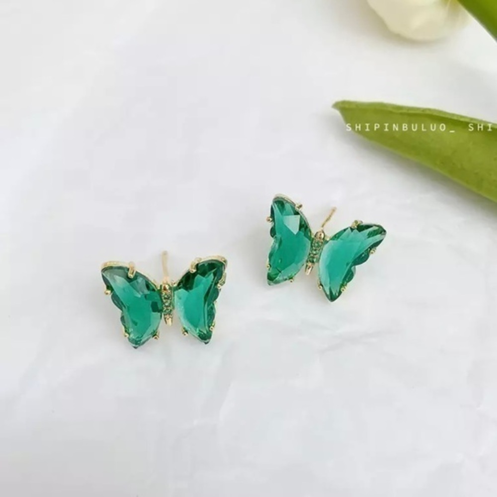 3/$30 💛 Crystal Butterfly Stud Earrings